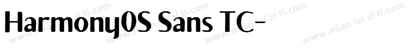 Harmony0S Sans TC字体转换